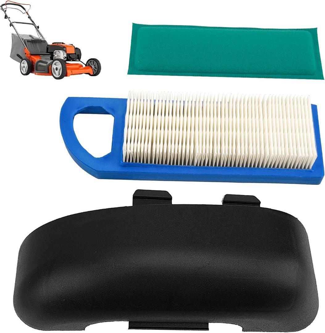 698403 Air Cleaner Cover & 698083 Air Filter Compatible with BS Lawn Mower 28AH76, 28AH77, 28BH77 and more Models, Air Filter Replace Parts 697015 697634 697014 797008 794422