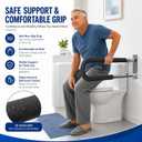 Handicap Grab Bars Rails 30 Inch Toilet Handrails Bathroom Safety Bar Hand Support Rail Handicapped Handrail Accessories for Seniors Elderly (30inch)