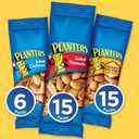 PLANTERS Variety Pack, Salted Cashews, Salted Peanuts & Honey Roasted Peanuts, On-the-Go Nut Snacks, Individually Packed Snacks, Mixed Nuts, Kosher, (36 Count) (EXP 07/23/26)