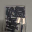 1/4-20 x 1-1/4" Flat Head Socket Head Screw Furniture Bolts Countersunk Connector Screws, Stainless Steel 18-8 (304), Black Oxide, Fully Threaded, 25 PCS