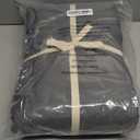 LBRO2M 1000 Thread Count 100% Cotton Sheets Set, California King Size Bed Sheet 4 Piece Sets, Long Staple,16 Inches Deep Pocket, All Season, Bedding Super Soft Comfortable Breathable(Dark Grey)