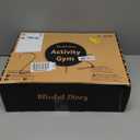 Blissful Diary Baby Play Gym & Activity Mat, 5 Developmental Zones Wooden Tummy Time Mat with 5 Detachable Sensory Toys for Motor Skills & Sensory Development, Baby Essentials Shower Gift