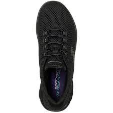 Skechers Memory Foam Wide Fit Women's Black Sneakers & Athletic Shoes, Size 9.5