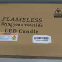 Nimiko Flameless Candles with Remote, Battery Operated Flickering Flameless Candles, LED Candles with Timer 2/4/6/8H, with Realistic LED Candles Set of 9 (D3 x H 3" 4" 5" 6" 7") (Black)