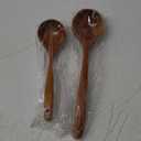2 Pcs Wooden Spoon Ladle for Cooking Spoons Best Non Toxic Kitchen Tools -14 inch Long Kitchen Cooking Utensil & 11 inch Best Wood Spoons Large Deep Ladle Serving Spoons Soup Ladles Set
