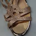 PIZZ ANNU Women's Amelia Heels Sandals Sparkle Crystal Open Toe Slingback High Heel Sandals Dress Pumps Shoes for Party Wedding, Size 10