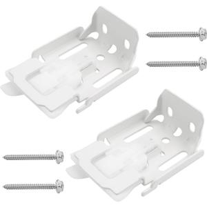 Mounting Brackets for Window Shades Compatible with Hunter Douglas, Turnex, Comfortex & ALTA, Blinds Shade Brackets Parts for Window Shades, fits Silhouette, Nantucket, Pirouette, 2 Brackets, White