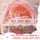 Full Size Kids Play Tent, Indoor Privacy Canopy Teepee for Boys & Girls, Portable Dark Room Sleeping Tent for Bedroom Floor Camping