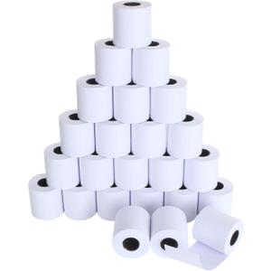 24 Pack 2 1/4" x 98 ft Adding Machine/Calculator Rolls Adding Machine Tape Paper Receipt Paper for Cash Registers, Printing Calculators