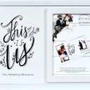 Prinz White Decorative Wedding Memories Keepsake Box, 10 W x 8 L x 3.75 D With Sliding Lid  Wedding Box Lid Includes Space for 4 x 6 Photograph