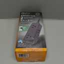 GE Flat Plug Power Strip Extension Cord with USB Ports, Travel Power Strip with 2 Outlets 3 USB Ports, Cruise Ship Essentials, 6 Ft Braided Small Extension Cord Flat Wall Plug, ETL Listed Black, 82586