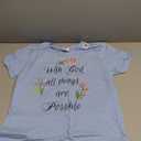Womens With God All Things Are Possible T-Shirt, Size M