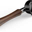 MHW-3BOMBER 54mm Bottomless Portafilter Fits Breville Barista Express, BES870XL, BES878, BES880, 3-Ears Espresso Portafilter with Filter Basket for 54mm Breville Machines, Wood Handle, BP7118B