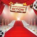 Movie Night Backdrop Movie Theme Backdrop Hollywood Awards Night Ceremony Background 7x5FT F188