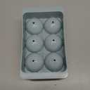 WIBIMEN Large Ice Cube Molds, Big Round Whiskey Ice Cube Trays for Freezer, Easy to Fill & Release, Whiskey Bourbon Cocktail(1.9In*6 Balls- Blue/2 Pack)