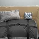 Memory Foam Camping Mattress Pad with Pillow - Extra Thick 4 Inch Sleeping Pad for Camping, Waterproof Roll Up Cot Mattress Topper Bed Mat for Car Truck Tent RV, with Storage Bag (Single: 75*30*4", Dark Gray)