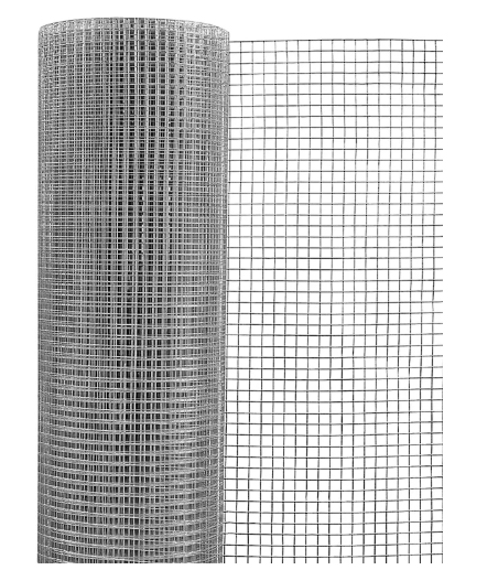 Hardware Cloth 1/2 inch, Galvanized Welded Wire Mesh Roll, Width: 16 inch