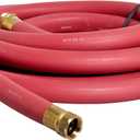 Underhill UltraMax Commercial Garden Water Hose 25 ft, Rubber, Flexible, Anti-Kink, 200 psi WP, 800 psi BP, H10-025R, 1 Inch x 25 ft NPSH, Red (1" x 25')