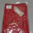 Timeson Women's Business Casual Tops Long Sleeve Work Blouses Chiffon Office Shirts (X-Large, Red)