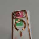 CHICLADY for iPhone 17 Pro Max Case with 1X Screen Protector, [Compatible with MagSafe] [Integrated Camera Protection], Non Yellowing Slim Cute Women Girly Cover for iPhone 17 Pro Max, Cosmic Orange