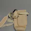 dabria Water Bottle Carrier Bag with Phone Pocket for Stanley 40/30 oz Tumbler Neoprene Water Bottle Holder Pouch with Adjustable Strap Bollus with Straw Cover & Carabiner for Stanley Cup Accessories (Cream)