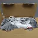 Homemate Heated Blanket Electric Throw - 50"x60" Heating Blanket Throw 1/2/4/6/8 Hours Auto-Off 10 Heat Level Over-Heat Protection Flannel Sherpa ETL Certification (01 - Light Grey)