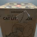MeoWant Automatic Cat Litter Box, Large Opening Self Cleaning Litter Box with Safety Protection for Multiple Cats, App Control, Odor-Free, 75L Space, Yellow