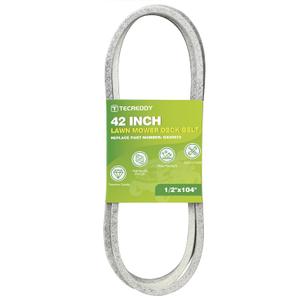 GX20072 Mower Deck Belt for John Deere 42 inch D105 D110 D130 E100 L100 L110 L118 L120 L130 LA105 LA115 S100 100 Series Lawn Mower GY20570 - Aramid Deck Belt, 1/2" X 104"