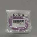 R-fun for AirPods Pro 3 Case (2025), Soft Silicone Protective Case Cover Compatible with Apple AirPods Pro 3rd Generation (USB-C Cable) for Women Men with Cleaning Kit and Keychain, Banana Violet