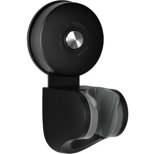 YOHOM Handheld Shower Head Holder Bracket Suction Cup Adjustable Stainless Steel Vacuum Shower Wand Hose Holder for Sprayer Nozzle Removable Bathroom Accessory Clip Wall Mount Matte Black