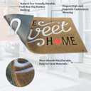 AAZZKANG Brown Doormat Large 36"x24" Outdoor Indoor Home Sweet Home Welcome Mat with Non Slip Rubber Backing Easy to Clean Front Entrance Mats