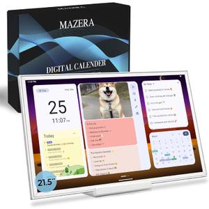 21.5" Smart Hub Digital Calendar, Photo Frame, No Subscription, Google Play