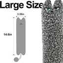 TTcat Catnip Silvervine Matatabi Pillow for Cats & Kittens,Cat Kicker Toy,Large Size Cat Pillow Soothing Plush Cat Toy (Grey)