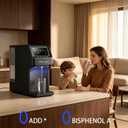 Waken Electric UV Countertop RO Water Filter, NSF/ANSI 58&61 Certified, 8 Stage Filter, TDS Monitor, 4:1 Drain, No Install, PFAS Free (Black)