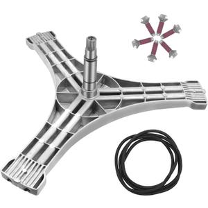 DC97-15491A Washer Flange Shaft Assembly Compatible with Samsung Washing Machine with DC60-40137A Spider Hex Bolt (6 Pack) &DC69-00804A Washer Tub Seal Gasket, 
