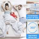 Extra Long Twin Mattress Protector Twin XL Waterproof Mattress Cover Matressprotector Washable Noiseless Premium Soft Cotton Terry Vinyl-Free for Pets Kids Adults 39" x 80"