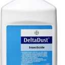 1 LB Delta Dust Pest Insecticide w/Puffer Bellow Hand Duster, Carpenter Bee, Bedbugs, Wasp Control and Many More.