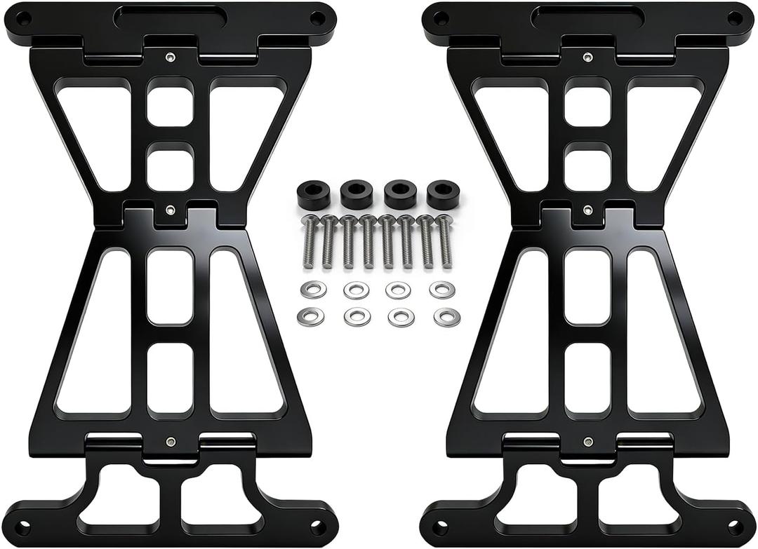 Aluminum Saddlebag Lid Anti Over Rotation Stoppers for Harley Davidson Touring Models (20142023) (Black)