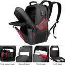 Travel Backpack for Men, 17.3 Inch Large Laptop Backpacks for Women, Large Capacity Laptop Computer College Backpack TSA Airline Approved Business Bag, Red