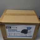 8" Black Dryer Vent Cover - 304 Stainless Steel Wall Cap, Screen and Damper