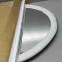 USHOWER Bathroom Mirror for Over Sink, 20x28 Inch Oval Frameless Mirror, Beveled and Polished, Decorative Wall Mirror for Bathroom, Bedroom, Vanity, Entryway, Modern and Elegant