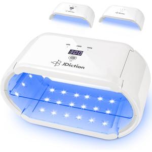 JDiction UV Light for Resin, Wireless UV Resin Lamp with 48 LED Beads, Long Time Setting (1min, 3min, 5min, 10min), Rechargeable 48W Powerful Cordless Curing Tool for Jewelry Making Crafts