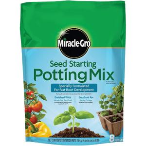 Miracle-Gro Seed Starting Potting Mix, 8 qt. (1 Pack)