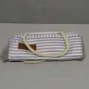 douyadady Lunch Bag Women/Men Lunch Box Women/Men (Grey+White Stripes)