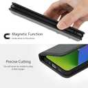 for iPhone 15 Plus Wallet Case with Card Holder for Women Men PU Leather Flip Folio Credit Card Slots Stand Shockproof Phone Cover-Black