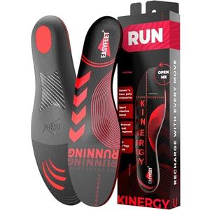 Running & Sport Insoles for Men & Women - Athletic Sneaker Inserts | Shock Absorption, Energy Return, Cushioned, Basketball, Walking, Hiking, Tennis, Cleats, Gym Training, Arch Support, XS (Men 4.5-6.5/Women 5.5-7.5)