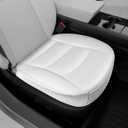 Car Seat Covers Front 2PC Bottom Seat Cover Fit for 2020-2023 Tesla Model 3 and 2020-2024 Model Y,White Car Accessories Interior