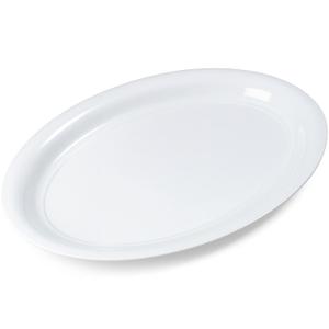 Carlisle FoodService Products Displayware Plastic Catering Platter 21" x 15" White