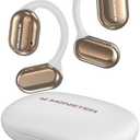 Monster Open Free AC100 Open Ear Headphones, Bluetooth 5.3 Wireless Headphones with Earhooks, Immersive Stereo Sound by Dual Large Driver, Clear Talk, 30H Playtime,Waterproof Sport Earbuds for Running