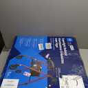 Medline Rolling Walker, 6 in Wheels, 250 lb Weight Capacity, Burgundy